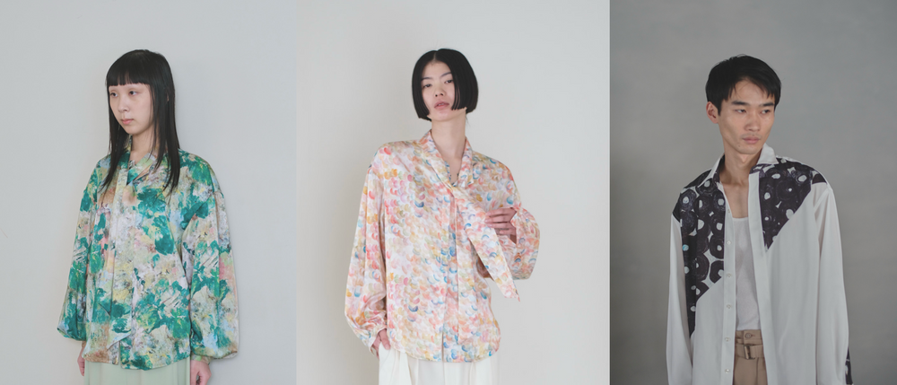 極美品＊ヘラルボニー kuromaru コットンバンドカラーシャツ SM 長袖 極美品＊ヘラルボニー kuromaru コットンバンドカラーシャツ SM