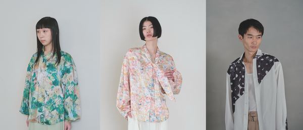 ヘラルボニー　ボウタイシャツ「旅行」(ジャケットは付いていません) ヘラルボニー ボウタイシャツ「旅行」(ジャケットは付いていません