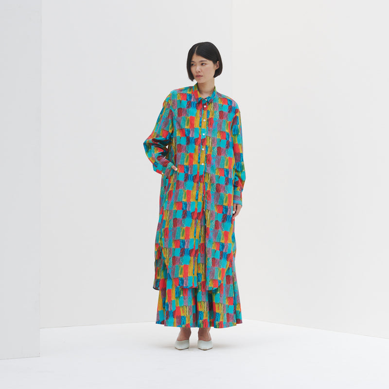 シャツワンピース「カラー」