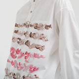 【予約商品｜12月下旬お届け】バンドカラーシャツ「brown brush-mm2025」