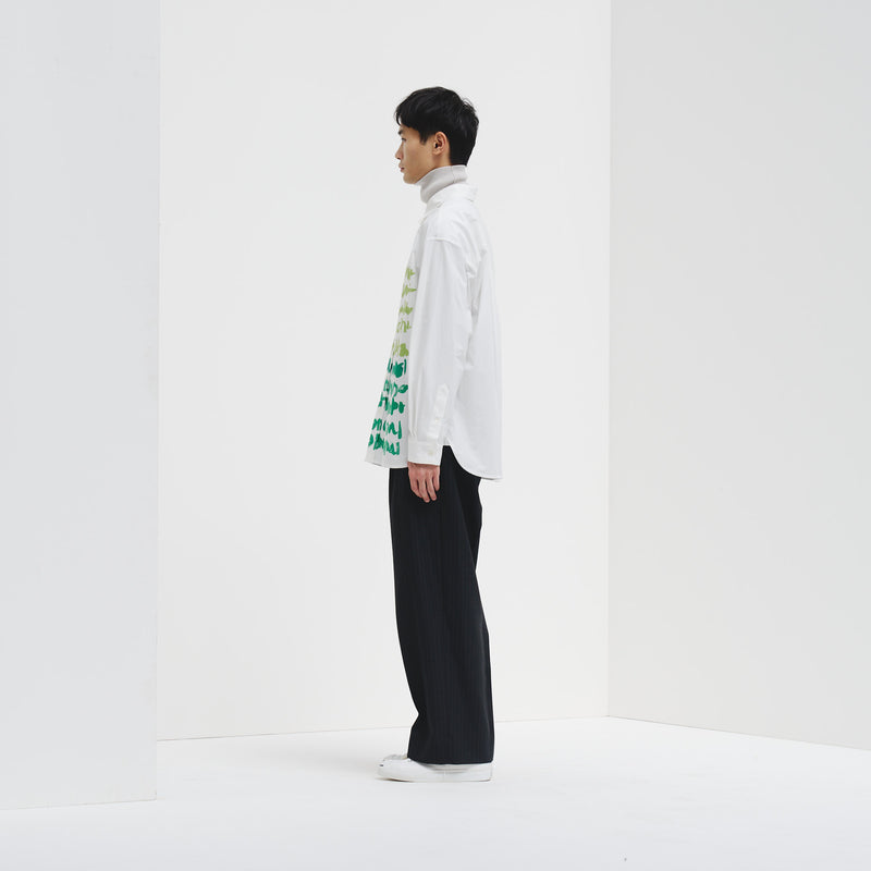 レギュラーカラーシャツ「green brush-mm2025」