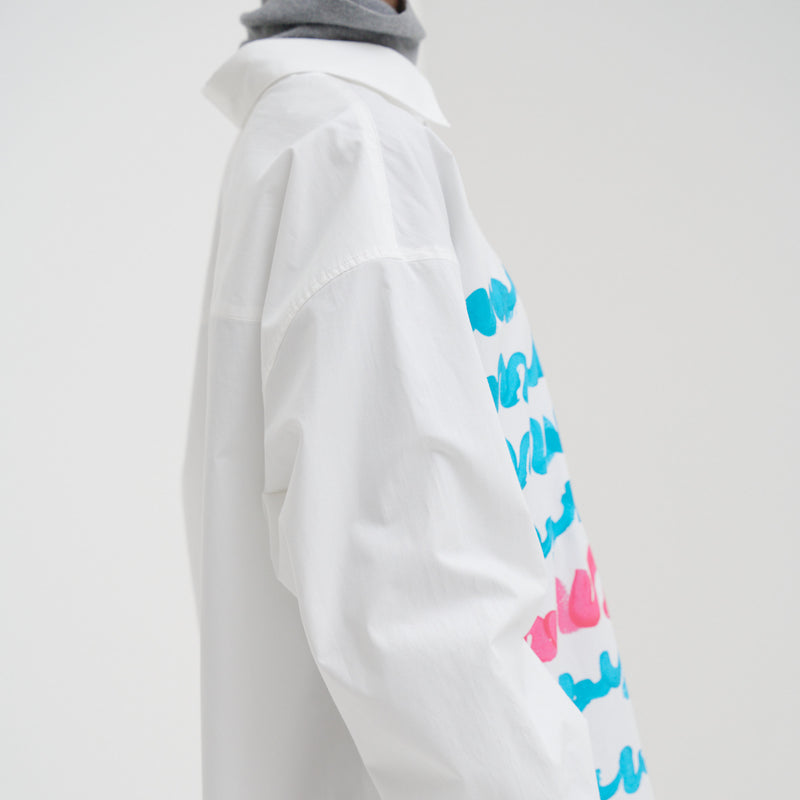 レギュラーカラーシャツ「blue brush-mm2025」