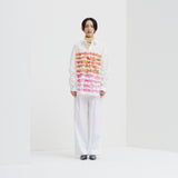 レギュラーカラーシャツ「red gradation brush1-mm2025」