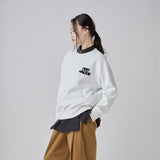 【HEART】 Embroidered Smooth Pullover　Off-White