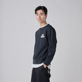 【HEART】 Embroidered Smooth Pullover　Black