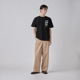 【HEART】Logo T-Shirt　Vertical Triple Heart　Black