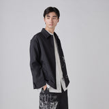 Hand-Screen Printed Coach Jacket「楽譜 spiritoso」