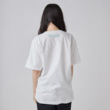 【HEART】Logo T-Shirt　Vertical Triple Heart　White
