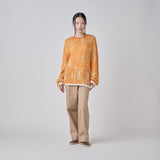 Circle-Pattern Knit Pullover (Art-Inspired)「Untitled」