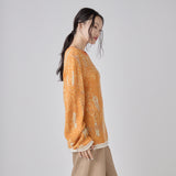 Circle-Pattern Knit Pullover (Art-Inspired)「Untitled」