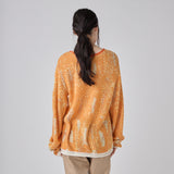 Circle-Pattern Knit Pullover (Art-Inspired)「Untitled」