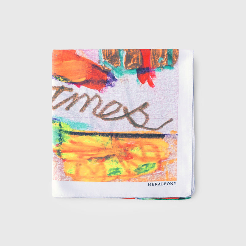 [Pre-order item | Delivery early to mid-November] Silk scarf "Christmas Tree"