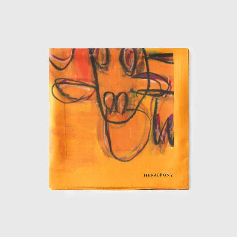 [Pre-order item | Delivery early to mid-November] Silk scarf "Cow"