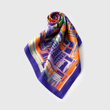 [Pre-order item | Delivery early to mid-November] Silk scarf "Maze"