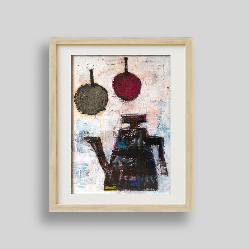 ￥「ポットと果物」原画作品Kaoru Iga