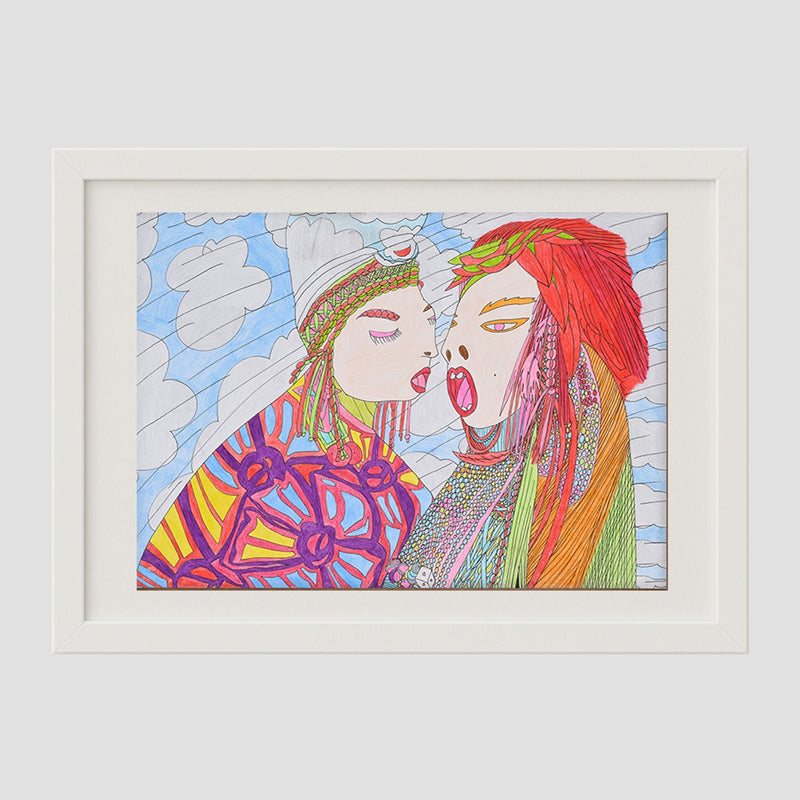 ￥「女の人」原画作品Hiroko Kawabe