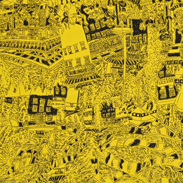 ￥「ブータンの町 」原画作品Shu Toriyama