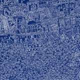 ￥「南インド(青) 」原画作品Shu Toriyama