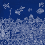 ￥「南インド(青) 」原画作品Shu Toriyama