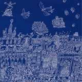 ￥「南インド(青) 」原画作品Shu Toriyama