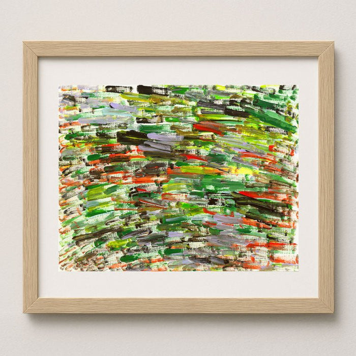 エンゲルハルト、山間の流れ、希少画集の一頁、 新品高級額装付 エンゲルハルト、山間の流れ、希少画集の一頁、 新品高級額装付