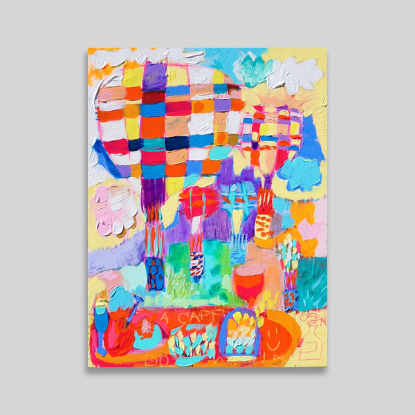 ￥「気球に乗って、乾杯！」原画作品Taisuke Kinugasa