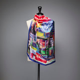 [Pre-order item | Delivery early to mid-November] Silk scarf "Maze"