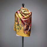 [Pre-order item | Delivery early to mid-November] Silk scarf "Cow"