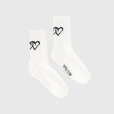 【HEART】Logo Ribbed Socks