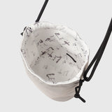 Reversible Mesh Drawstring Bag「無題（let it be）」