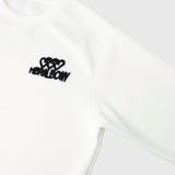 【HEART】 Embroidered Smooth Pullover　Off-White