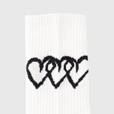 【HEART】Logo Ribbed Socks
