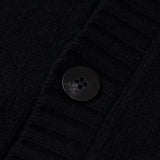 【HEART】 Bicolor Knit Cardigan　Black