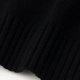 【HEART】 Bicolor Knit Cardigan　Black
