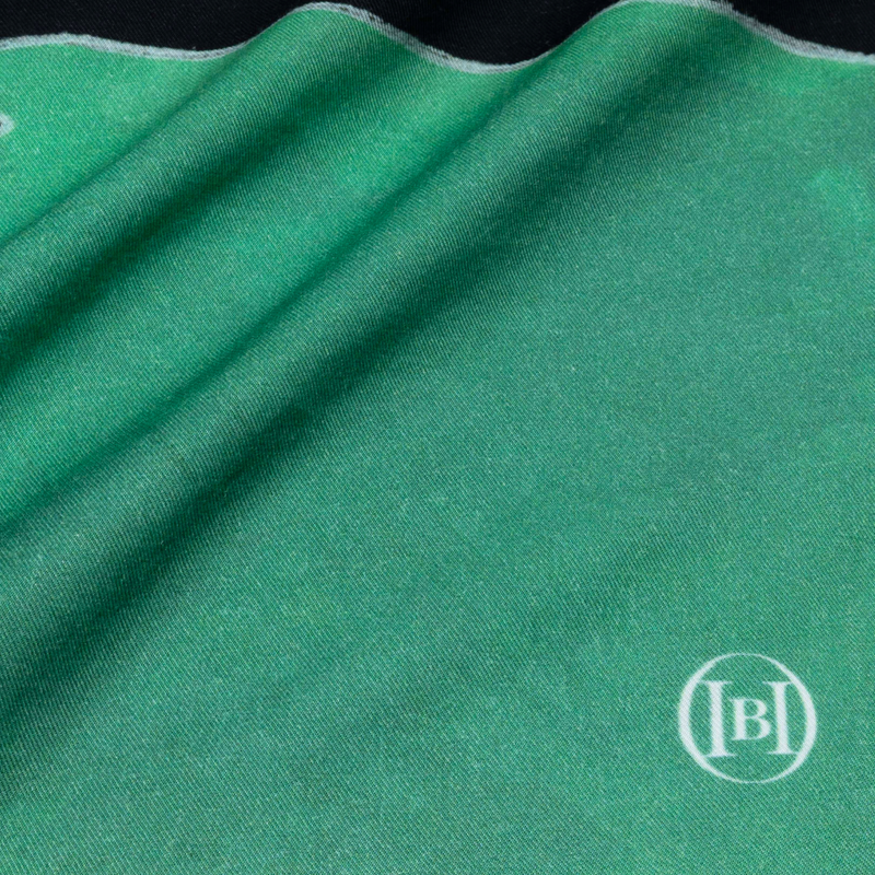 シルク混バンダナ「夕陽に輝く厳島神社（宮島）」