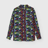 バンドカラーシャツ「My world」