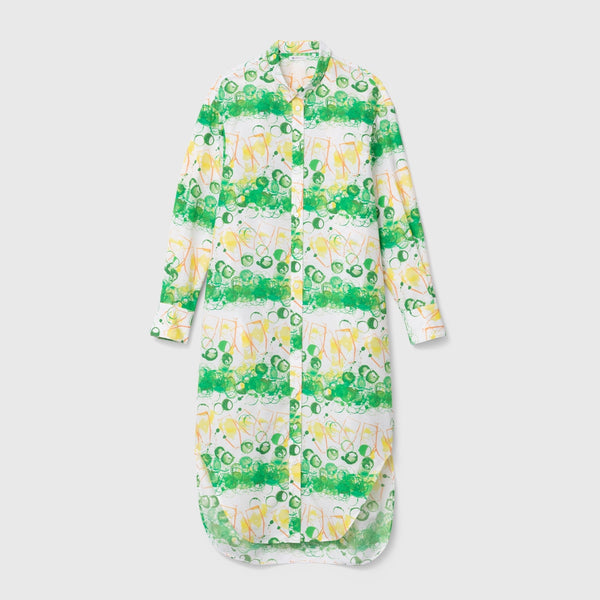 ganni island green dress Shirt 