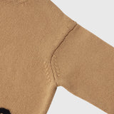 【HEART】 Bicolor Knit Pullover　Beige