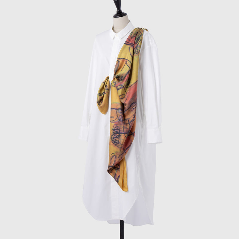 [Pre-order item | Delivery early to mid-November] Silk scarf "Cow"