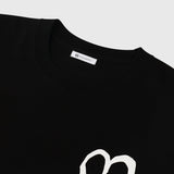 【HEART】Logo T-Shirt　Vertical Triple Heart　Black