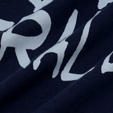 【HEART】Logo T-Shirt　Horizontal Triple Heart　Navy
