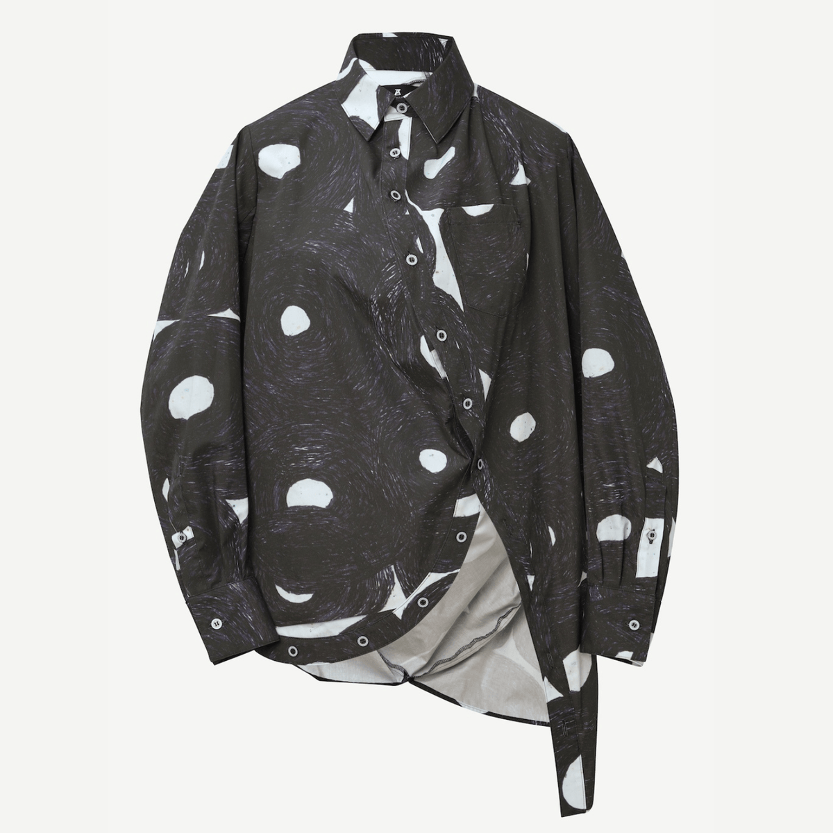 ヘラルボニー 黒丸柄シャツ Bowery Paisley Shirt | GUESS