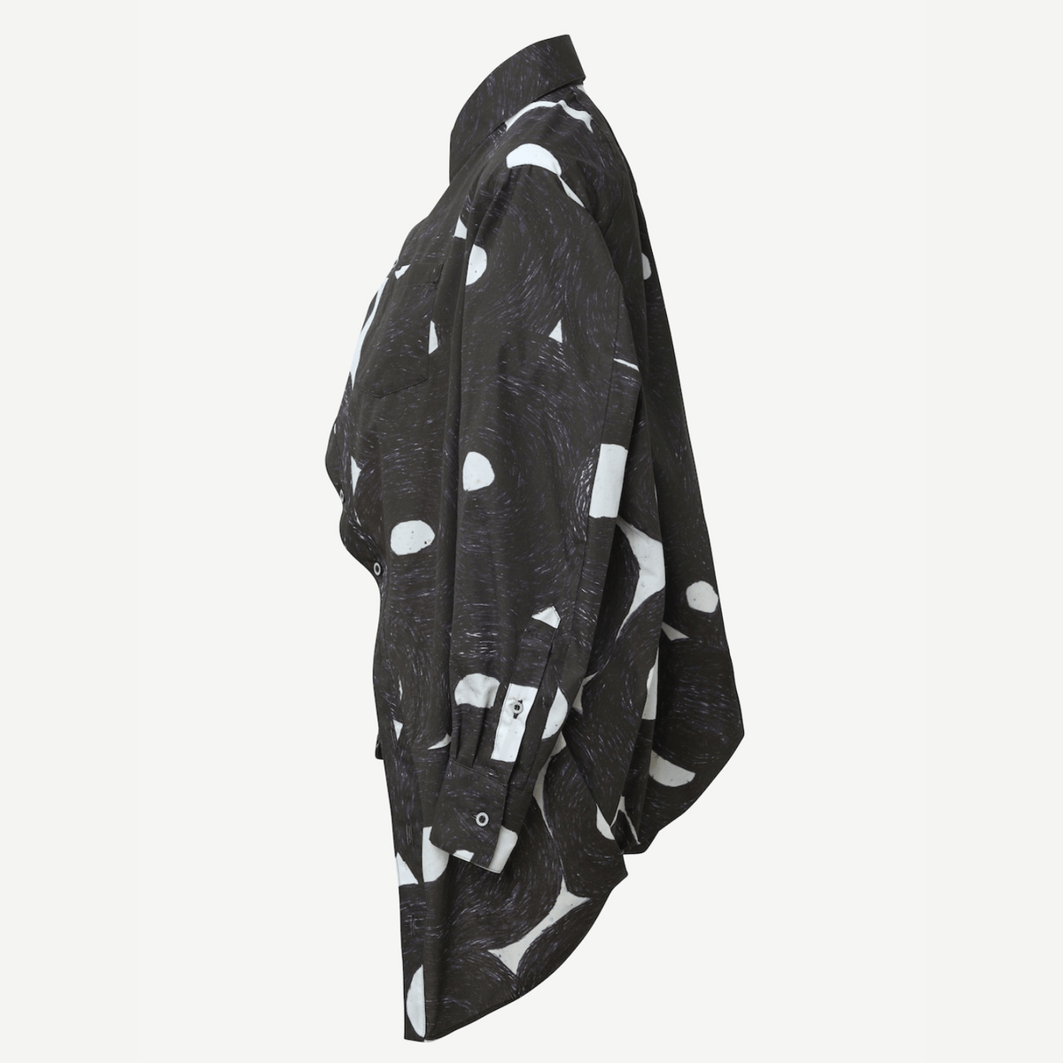 ヘラルボニー 黒丸柄シャツ シャツ・ブラウス – HERALBONY