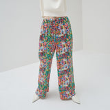 ￥【予約商品｜3月中旬お届け】サテンパンツ「キクの花」Miatsushi Yogo