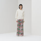 ￥【予約商品｜3月中旬お届け】サテンパンツ「キクの花」Miatsushi Yogo