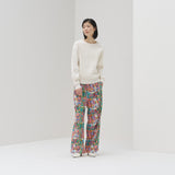 ￥【予約商品｜3月中旬お届け】サテンパンツ「キクの花」Miatsushi Yogo