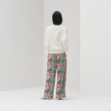 ￥【予約商品｜3月中旬お届け】サテンパンツ「キクの花」Miatsushi Yogo