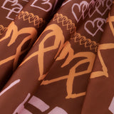 【予約商品｜10月上旬お届け】【HEART】Easy Care Scarf　 Mocha
