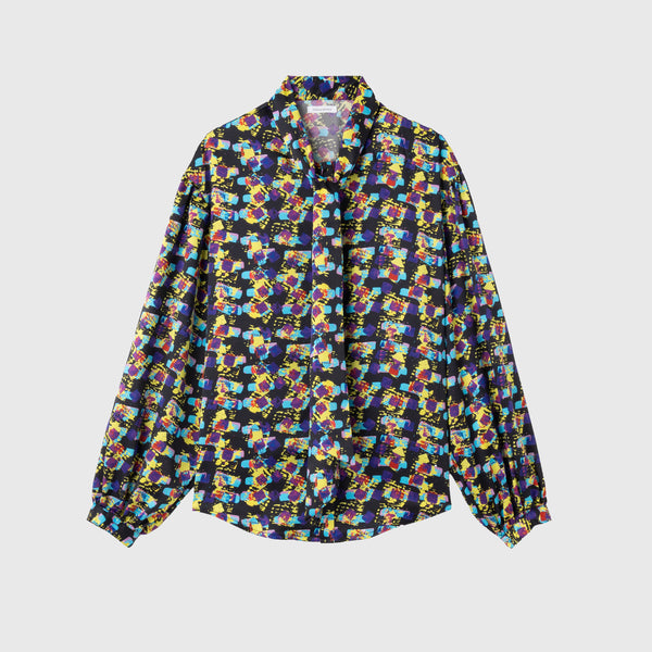 サテンボウタイブラウス「タイトル不明」