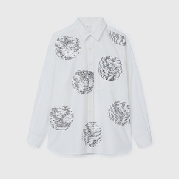 レギュラーカラーシャツ「marina-moji003」